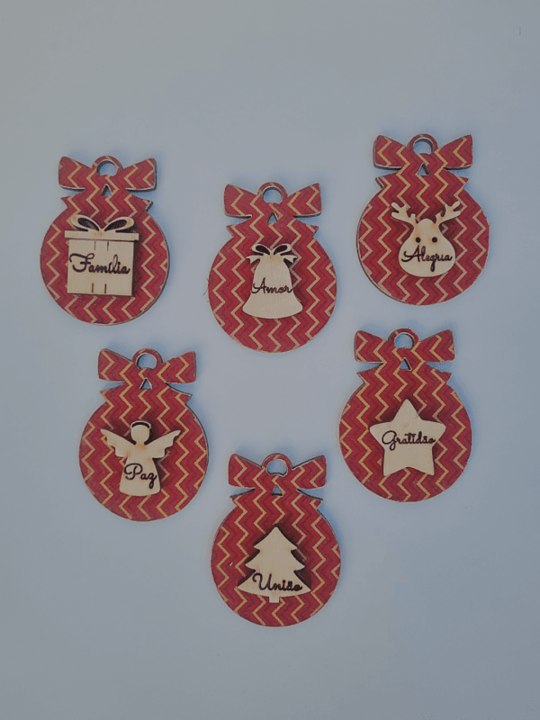 Bolas de Natal em tecido - Image 3