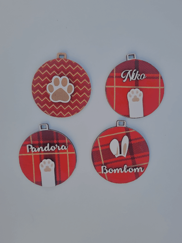 Bolas de Natal em tecido - Image 4